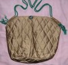 gold quilted shoulder bag £5